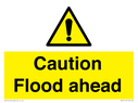 caution-flood-ahead--warning-sign-with-general-warning~